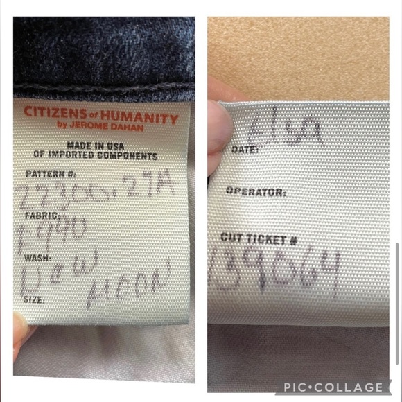 CITIZENS OF HUMANITY Elsa Mid-rise Slim Fit Crop Jeans - 27 - Picture 6 of 8